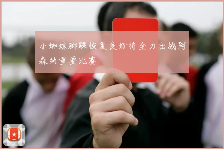小蜘蛛脚踝恢复良好将全力出战阿森纳重要比赛
